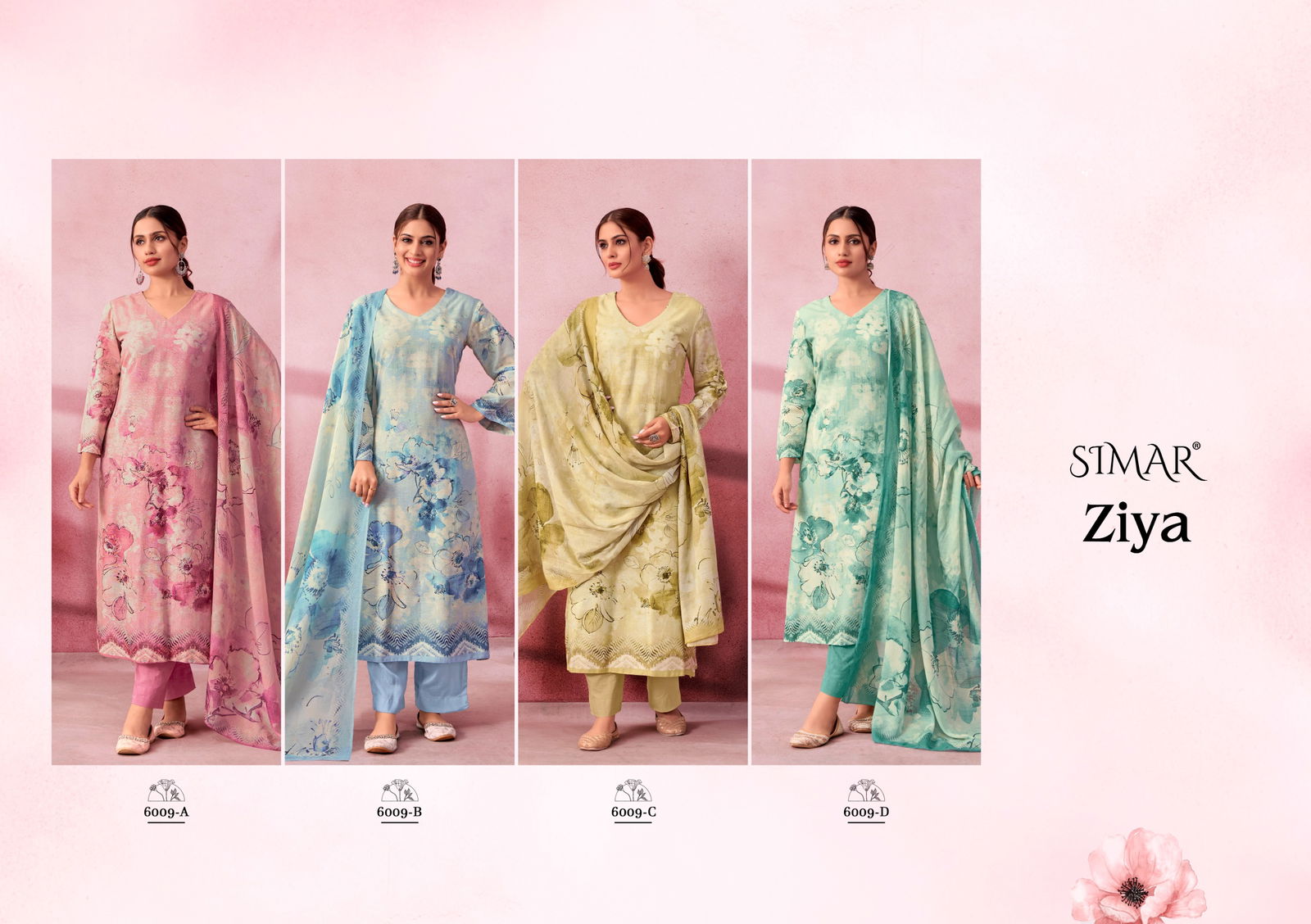 Ziya By Glossy Linen Cotton Printed Dress Material Wholesalers In Delhi
